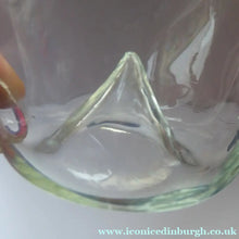 Load image into Gallery viewer, RARE GEORGIAN GLASS Bird Feeder with Bristol Blue Knop Finial; 1830s
