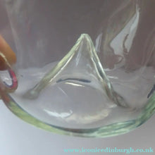 Load image into Gallery viewer, RARE GEORGIAN GLASS Bird Feeder with Bristol Blue Knop Finial; 1830s
