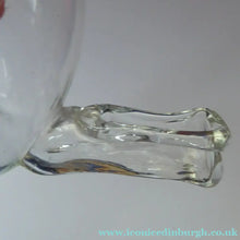 Load image into Gallery viewer, RARE GEORGIAN GLASS Bird Feeder with Bristol Blue Knop Finial; 1830s
