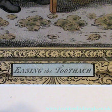 Load image into Gallery viewer, Rare GEORGIAN Antique Dental Print Entitled Easing the Tooth-Ach. After JAMES GILLRAY - British Prints

