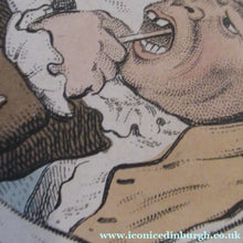 Load image into Gallery viewer, Rare GEORGIAN Antique Dental Print Entitled Easing the Tooth-Ach. After JAMES GILLRAY - British Prints
