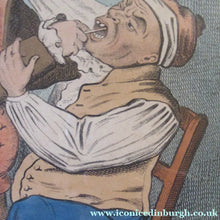 Load image into Gallery viewer, Georgian Antique Dental Print Easing the Tooth-Ach After James Gillray
