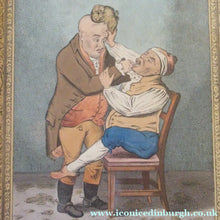 Load image into Gallery viewer, Georgian Antique Dental Print Easing the Tooth-Ach After James Gillray
