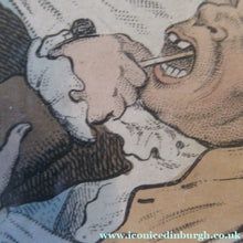 Load image into Gallery viewer, Georgian Antique Dental Print Easing the Tooth-Ach After James Gillray
