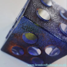 Load image into Gallery viewer, Hard to Source Kosta Boda Blue Glass Dice "Tarning" Sculpture by Kjell Engman Atelier
