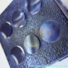 Load image into Gallery viewer, Hard to Source Kosta Boda Blue Glass Dice "Tarning" Sculpture by Kjell Engman Atelier
