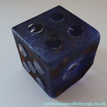Load image into Gallery viewer, Hard to Source Kosta Boda Blue Glass Dice "Tarning" Sculpture by Kjell Engman Atelier
