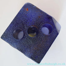 Load image into Gallery viewer, Hard to Source Kosta Boda Blue Glass Dice "Tarning" Sculpture by Kjell Engman Atelier

