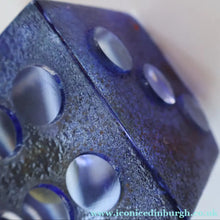Load image into Gallery viewer, Hard to Source Kosta Boda Blue Glass Dice "Tarning" Sculpture by Kjell Engman Atelier

