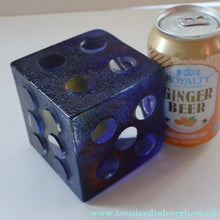 Load image into Gallery viewer, Hard to Source Kosta Boda Blue Glass Dice "Tarning" Sculpture by Kjell Engman Atelier
