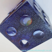 Load image into Gallery viewer, Hard to Source Kosta Boda Blue Glass Dice "Tarning" Sculpture by Kjell Engman Atelier
