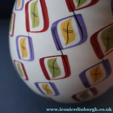 Load image into Gallery viewer, RARE Large 1950s Freeform Poole Vase with Sought-After Harlequin Pattern. Height 8 inches
