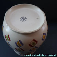 Load image into Gallery viewer, RARE Large 1950s Freeform Poole Vase with Sought-After Harlequin Pattern. Height 8 inches
