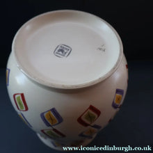 Load image into Gallery viewer, RARE Large 1950s Freeform Poole Vase with Sought-After Harlequin Pattern. Height 8 inches
