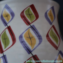 Load image into Gallery viewer, RARE Large 1950s Freeform Poole Vase with Sought-After Harlequin Pattern. Height 8 inches
