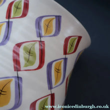 Load image into Gallery viewer, RARE Large 1950s Freeform Poole Vase with Sought-After Harlequin Pattern. Height 8 inches
