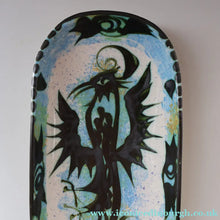 Load image into Gallery viewer, Collectable LARGE 1960s CORNISH Pottery Oblong Platter by Celtic Pottery (Newlyn) Phoenix Design. Height: 14 inches
