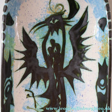 Load image into Gallery viewer, Collectable LARGE 1960s CORNISH Pottery Oblong Platter by Celtic Pottery (Newlyn) Phoenix Design. Height: 14 inches
