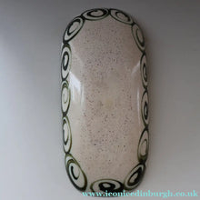 Load image into Gallery viewer, Collectable LARGE 1960s CORNISH Pottery Oblong Platter by Celtic Pottery (Newlyn) Phoenix Design. Height: 14 inches
