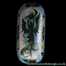 Load image into Gallery viewer, Collectable LARGE 1960s CORNISH Pottery Oblong Platter by Celtic Pottery (Newlyn) Phoenix Design. Height: 14 inches
