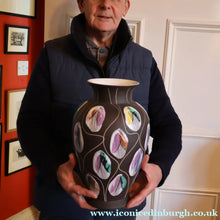 Load image into Gallery viewer, Rare Larger Size. 1950s Bodo Mans Bay Ceramic Globular ’KONGO’ Vase. 13 inches - European Ceramics
