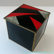 Load image into Gallery viewer, 1930s DRGM German Bauhaus Metal Cigarette Dispenser. Marianne Brandt Style
