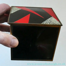 Load image into Gallery viewer, 1930s DRGM German Bauhaus Metal Cigarette Dispenser. Marianne Brandt Style
