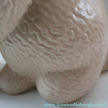 Load image into Gallery viewer, Rare HUGE Delcroft Pottery Beige Snub Nose Rabbit (in the manner of Sylvac). Size 00 (12 1/2 inches)
