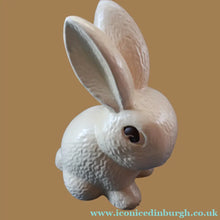 Load image into Gallery viewer, Rare HUGE Delcroft Pottery Beige Snub Nose Rabbit (in the manner of Sylvac). Size 00 (12 1/2 inches)
