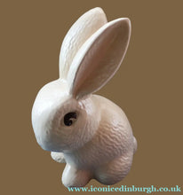 Load image into Gallery viewer, Rare HUGE Delcroft Pottery Beige Snub Nose Rabbit (in the manner of Sylvac). Size 00 (12 1/2 inches)
