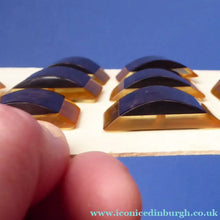 Load image into Gallery viewer, Rare Matching Set of 10 Art DECO Two Tone LUCITE / PERSPEX Buttons
