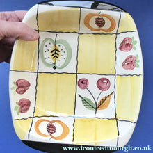 Load image into Gallery viewer,  Rare Mid Century 1960s SWEDISH JIE GANTOFTA Shallow Bowl; with abstract fruits
