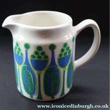 Load image into Gallery viewer, Rare NORWEGIAN 1970s FIGGJO FLINT Coffee Set with fabulous abstract Granada design
