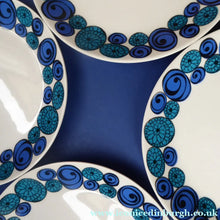Load image into Gallery viewer, Rare Norwegian FIGGJO FLINT Saturn Pattern FOUR Dessert Plates: 8 inches. Kirsten Dekor Range;  1960s

