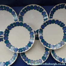 Load image into Gallery viewer, Rare Norwegian FIGGJO FLINT Saturn Pattern Large Dessert or Small Dinner Plates: 9 3/4 inches. Kirsten Dekor Range;

