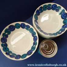Load image into Gallery viewer, Rare Norwegian FIGGJO FLINT Saturn Pattern Soup or Pudding Bowls: 6 3/4 inches. Kirsten Dekor Range;  1960s
