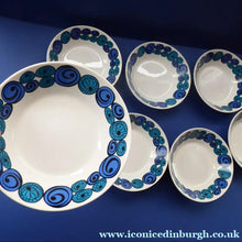 Load image into Gallery viewer, Rare Norwegian FIGGJO FLINT Saturn Pattern Soup or Pudding Bowls: 6 3/4 inches. Kirsten Dekor Range;  1960s
