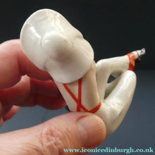 Load image into Gallery viewer, ORIGINAL 1920s German "Bathing Beauty" Porcelain Art Deco Miniature Figurine
