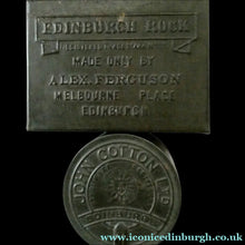Load image into Gallery viewer, Pair of Early 20th Century EDINBURGH Interest Advertising Tins
