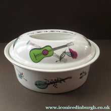 Load image into Gallery viewer, 1960s Royal Worcester Oval Serving Lidded Dish Rare Fiesta Pattern
