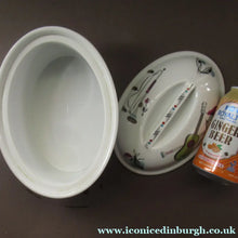 Load image into Gallery viewer, 1960s Royal Worcester Oval Serving Lidded Dish Rare Fiesta Pattern
