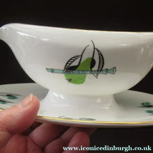 Load image into Gallery viewer, Royal Worcester Fiesta Pattern 1960s Gravy Boat Saucer Boat
