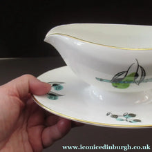 Load image into Gallery viewer, Royal Worcester Fiesta Pattern 1960s Gravy Boat Saucer Boat
