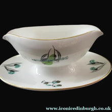Load image into Gallery viewer, Royal Worcester Fiesta Pattern 1960s Gravy Boat Saucer Boat
