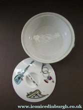 Load image into Gallery viewer, 1960s Royal Worcester Fiesta Pattern Lidded Serving Bowl or Tureen
