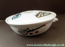 Load image into Gallery viewer, 1960s Royal Worcester Fiesta Pattern Lidded Serving Bowl or Tureen
