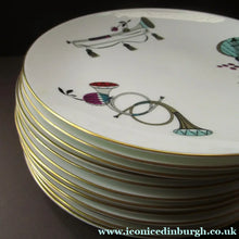 Load image into Gallery viewer, Royal Worcester 1960s Rare Fiesta Pattern Dessert Plate 
