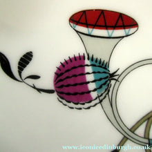 Load image into Gallery viewer, Royal Worcester 1960s Rare Fiesta Pattern Dessert Plate 
