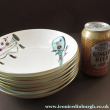 Load image into Gallery viewer, Royal Worcester Shallow Bowl Pudding Bowl 1960s Fiesta Pattern
