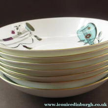 Load image into Gallery viewer, Royal Worcester Shallow Bowl Pudding Bowl 1960s Fiesta Pattern
